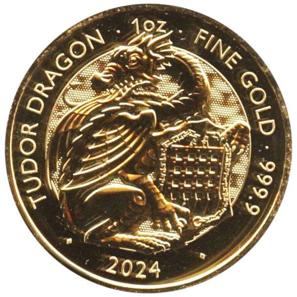 Bild von 1 oz Gold Tudor Beasts Dragon 2024