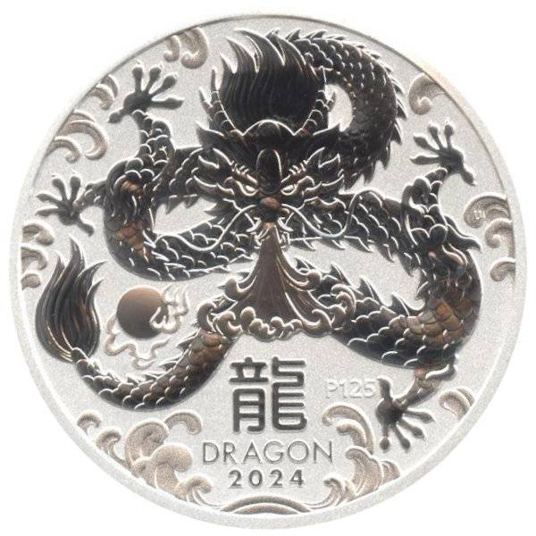 Bild von 5 oz Lunar III Silber - Drache 2024