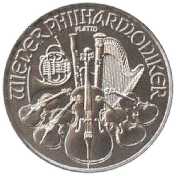 Bild von 1/25 oz Philharmoniker Platin 2025