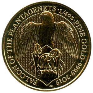 Bild von 1/4 oz The Queens Beasts Falcon 2019