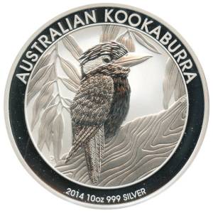 Bild von 10 oz Silber Kookaburra - 2014