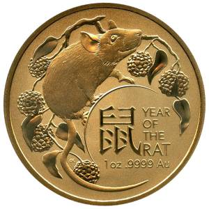 Bild von 1 oz Gold - Australien RAM Lunar Ratte 2020