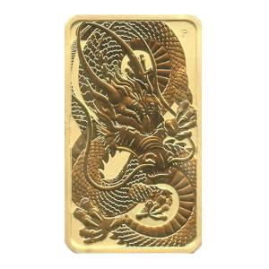 Bild von 1 oz Gold Münzbarren - Rectangular Dragon 2021