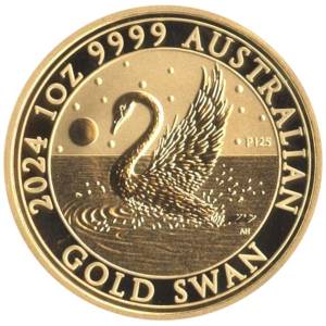 Bild von 1 oz Gold Australien Schwan 2024