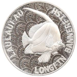 Bild von 1 oz Silbermünze Tokelau Langflossen Wimpelfisch 2024
