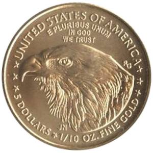 Bild von 1/10 oz American Eagle Gold 2024