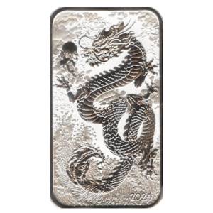 Bild von 1 oz Silber Münzbarren Perth Mint Rectangular Dragon 2024