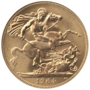 Bild von One Pound Sovereign - 1964