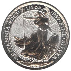 Bild von 1/4 oz Silber Britannia 2025