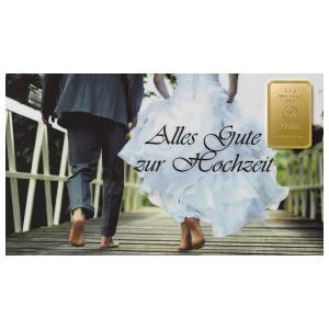 Bild von 2,5 g FineCard Gold - Hochzeit