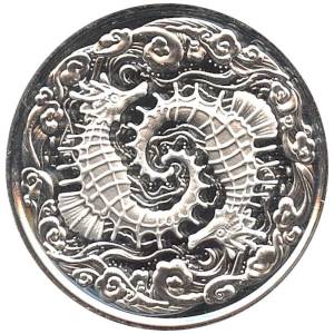 Bild von 1 oz Seepferdchen Silber Samoa - 2024